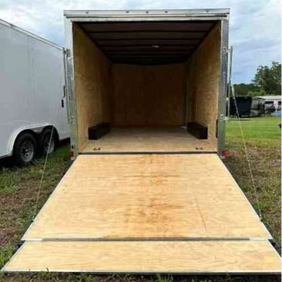 New 2025 Titanium Cargo 8.5x16TA Cargo / Enclosed Trailer SILVER FROST