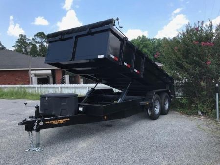 New 2026 Mid-South Trailers MFG 7x16 TA DUMP TRAILER Dumper / Mini Dumper