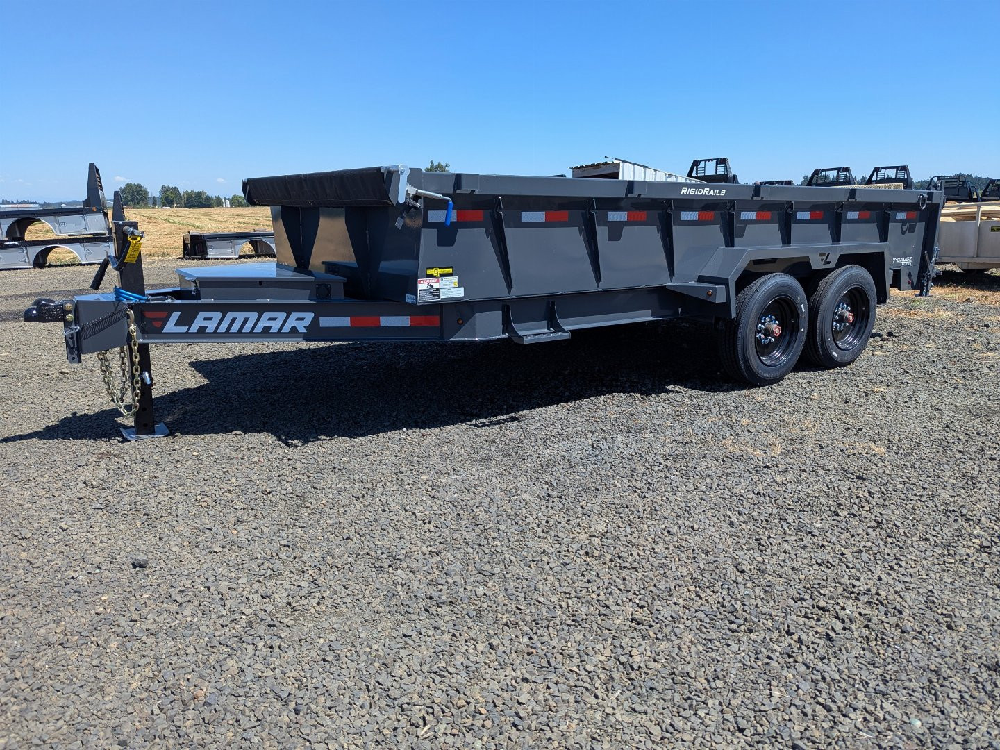 New 2026 Lamar Trailers 83" x 16' - 16K Dump Trailer 24" SIDES