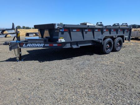 New 2026 Lamar Trailers 83" x 16' - 16K Dump Trailer 24" SIDES