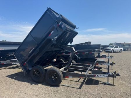 New 2025 Lamar Trailers 77" x 10' - 10K Dump Trailer 42" SIDES