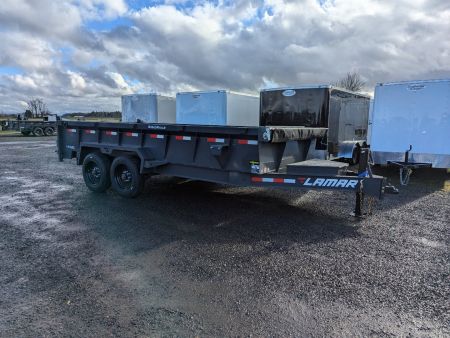 New 2025 Lamar Trailers 83"X16'/16K Dump Trailer 24" SIDES
