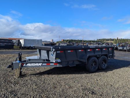 New 2025 Lamar Trailers 83"14'/14K Dump Trailer 24" SIDES