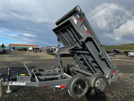 New 2025 Lamar Trailers 77"X10'/10K Dump Trailer 18" SIDES