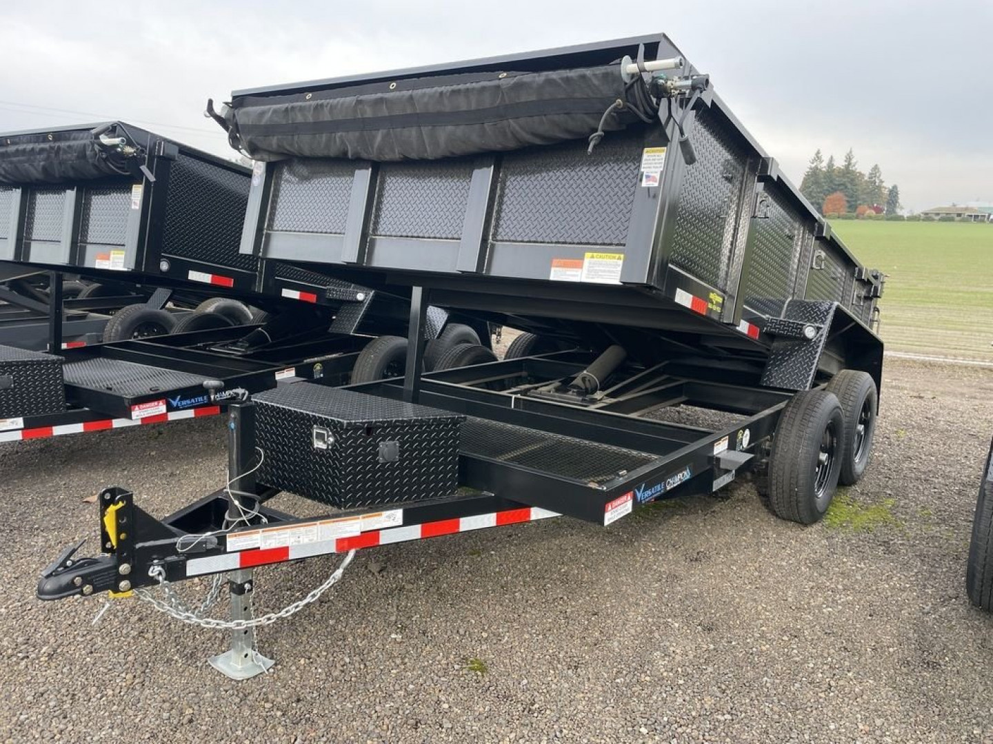New 2023 Versatile Trailers Scissor Lift PT712-10K - 24" SIDES Dump Trailer