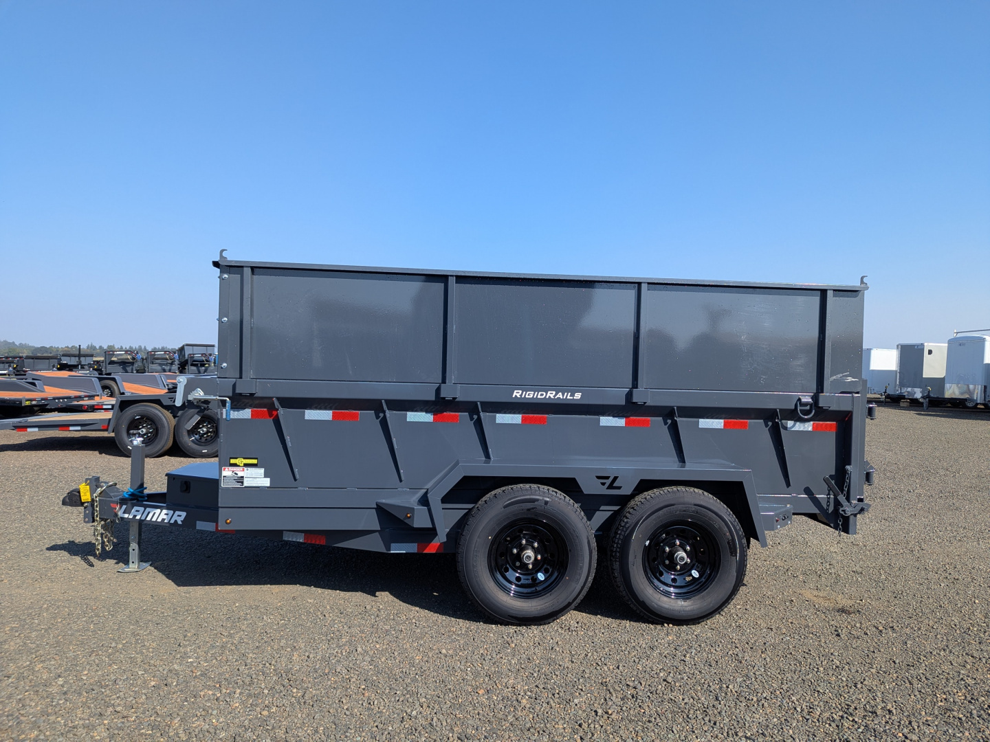 New 2026 LAMAR TRAILERS 77" x 12' -10K Dump Trailer 24" SIDES