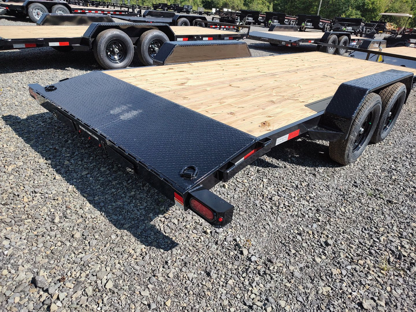 New 2027 Sure-Trac 7'x18' C-CHANNEL CAR TRAILER 7K