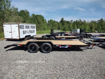 New 2027 Sure-Trac 7'x18' C-CHANNEL CAR TRAILER 7K