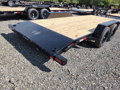 New 2027 Sure-Trac 7'x18' C-CHANNEL CAR TRAILER 7K