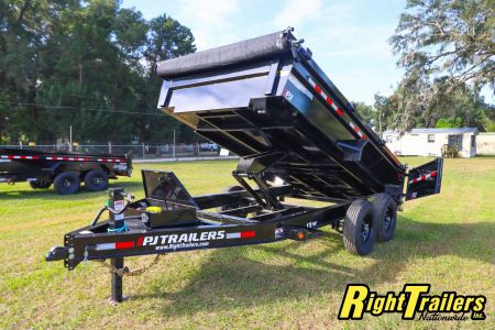 New 2025 7X14 PJ Dump Trailer