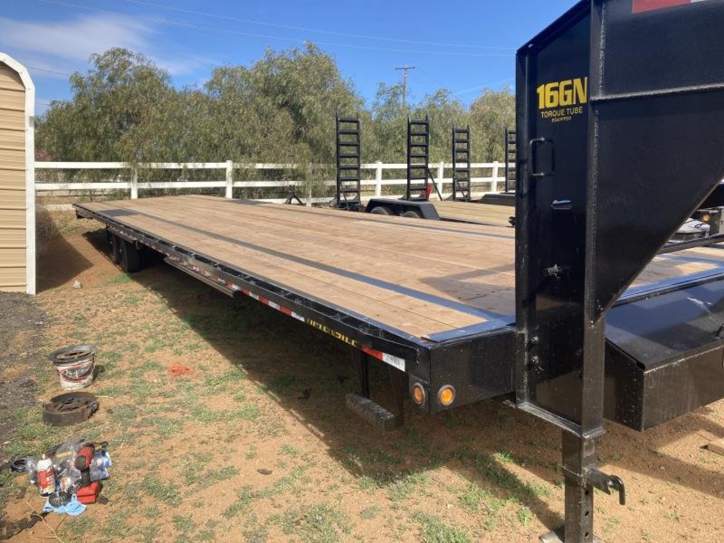New 2024 BIG TEX TRAILERS 16GN-40 Flatbed Trailer