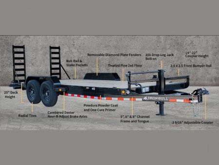 New 2023 IRON BULL ETB 83X24 Equipment Trailer