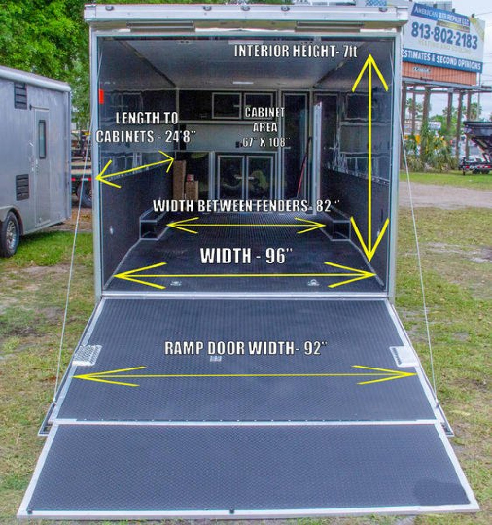 New 8.5x30 Cargo Mate Racing Trailer GAEL8.530TA4