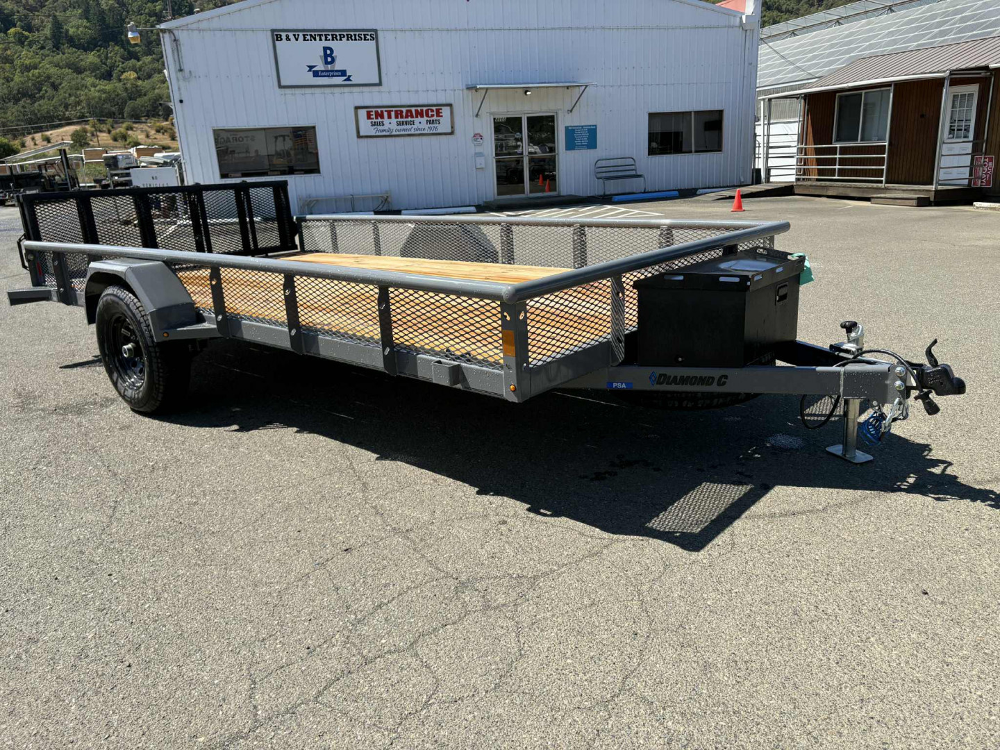 New 2025 DIAMOND C TRAILERS PSA106 14' X 83" 6K CEMENT GRAY Utility Trailer