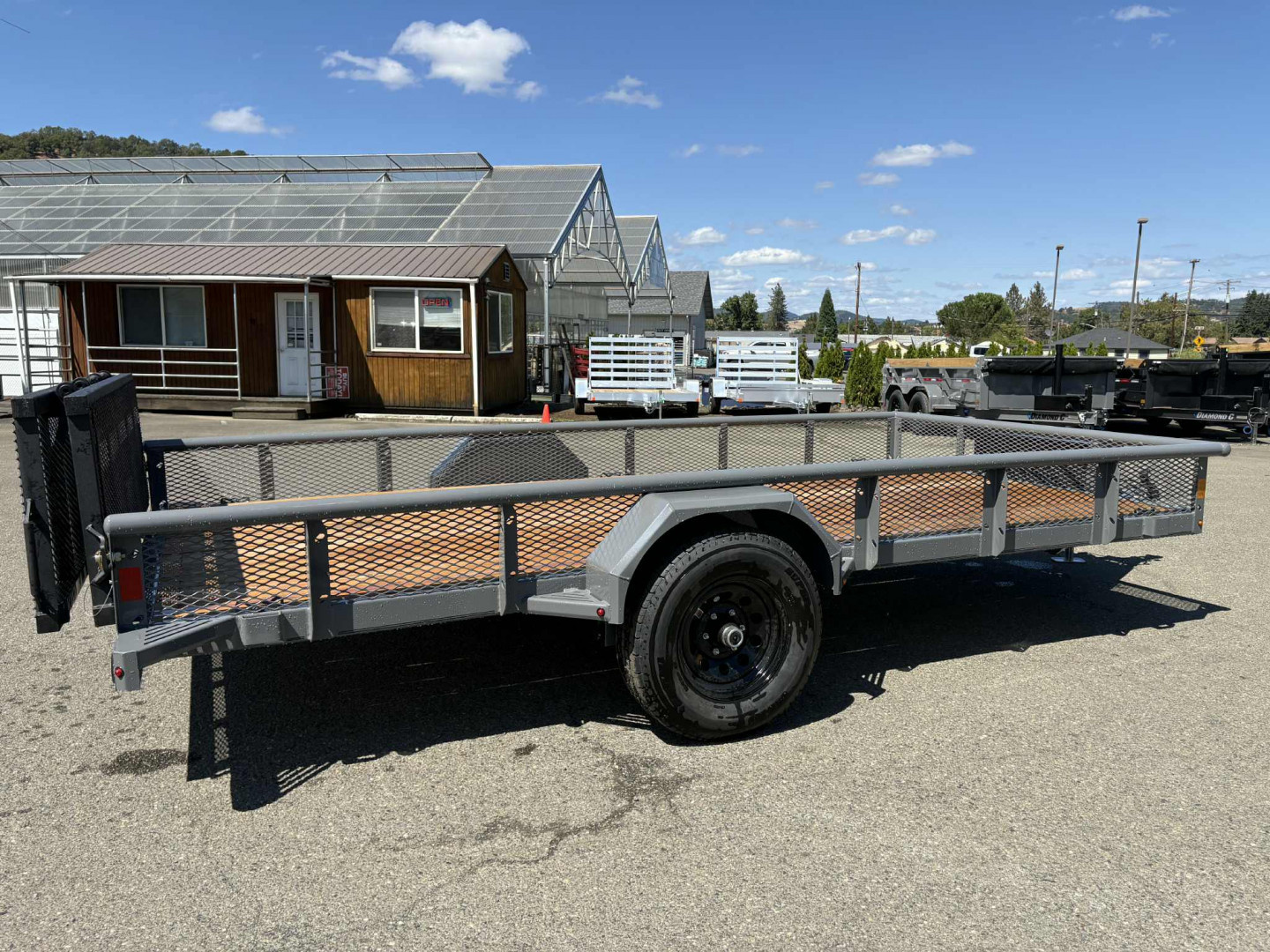 New 2025 DIAMOND C TRAILERS PSA106 14' X 83" 6K CEMENT GRAY Utility Trailer