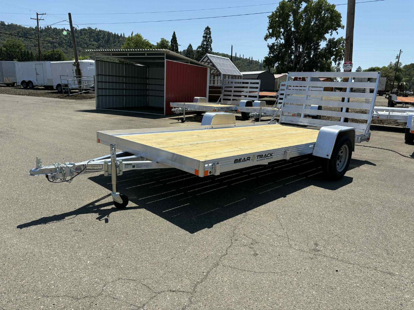 New 2025 Bear Track 80" x 14' ALUMINUM Utility Trailer
