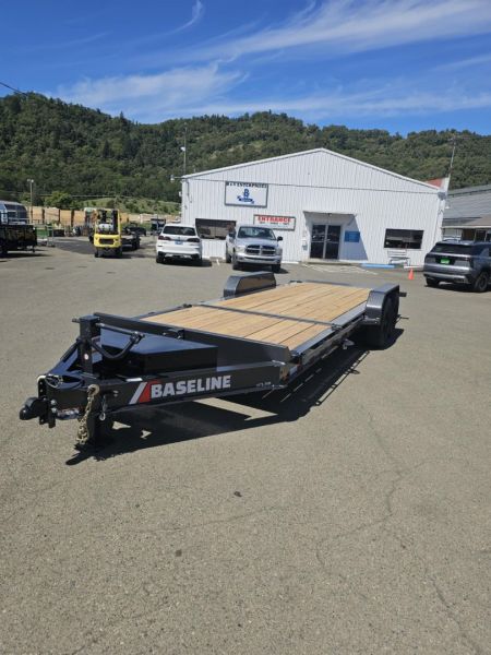New SALE! SPLIT TILT 2025 HTL208 BASELINE Diamond C Trailers 82" X 22' 16000 GVWR Equipment Trailer GRAY