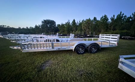 New 2026 H&H Trailers H8224TRSAV-070 (82  x 24' 7k) ATV Trailer