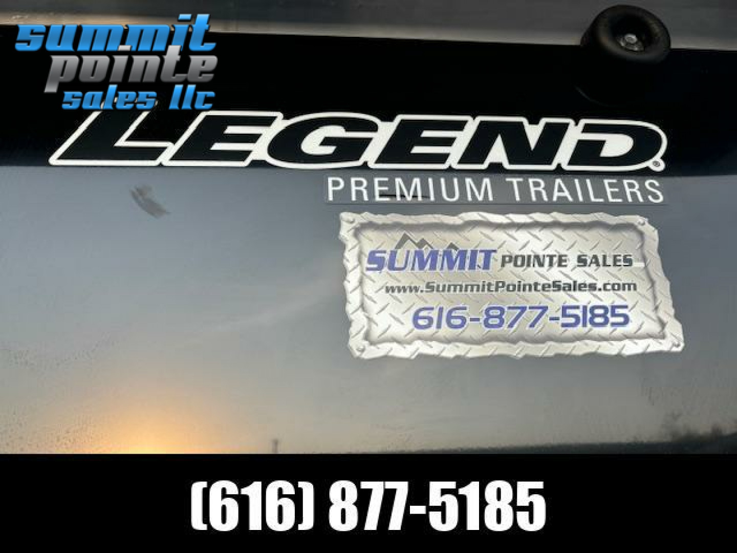 New 2025 Legend Trailers 7.5X23ETA35 All Aluminum  Snowmobile Trailer