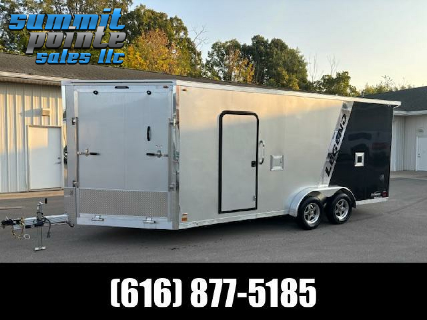 New 2025 Legend Trailers 7.5X23ETA35 All Aluminum  Snowmobile Trailer