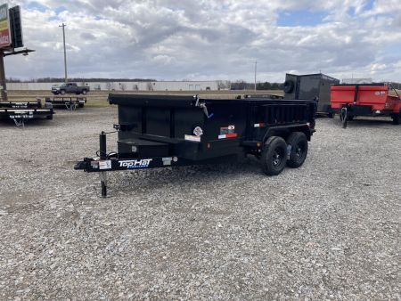 New 2025 Top Hat 77"x12' Dump Trailer