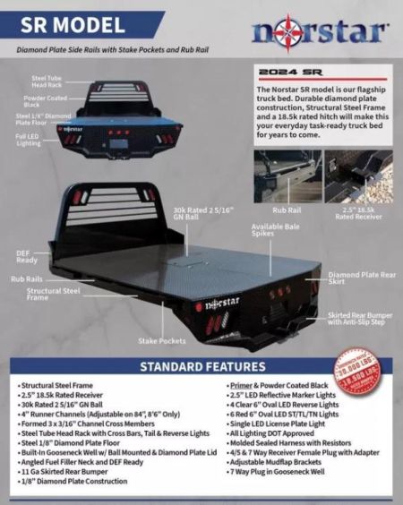 New 2025 Norstar SR 9'4" x 94" _ 60 CTA