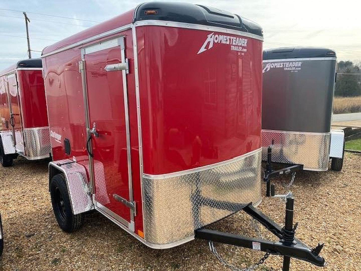 New 2027 Homesteader 5X8 Cargo / Enclosed Trailer w/ Rear Swing Door