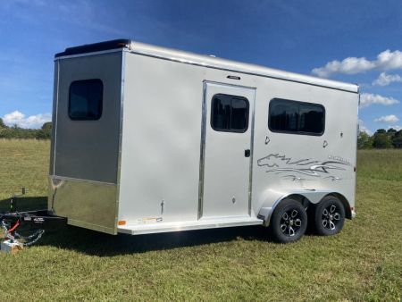 New 2027 Homesteader 2 Horse Direct Load Warmblood Horse Trailer