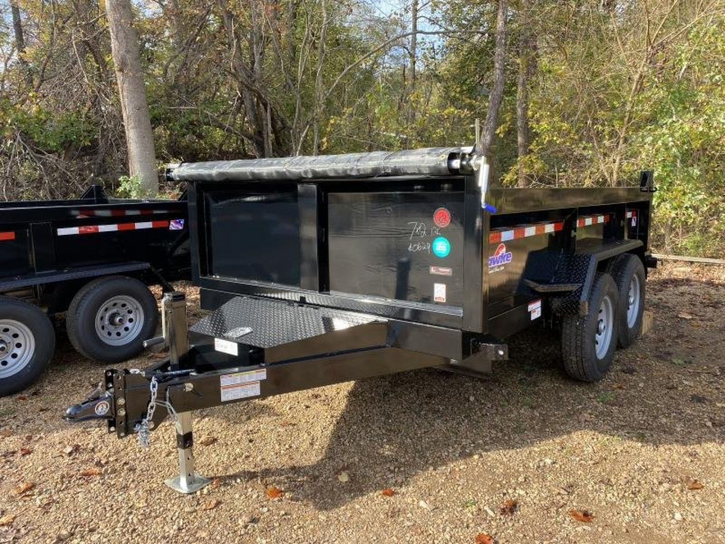 New 2027 Hawke Trailers 7X12 Low Pro Dump Trailer