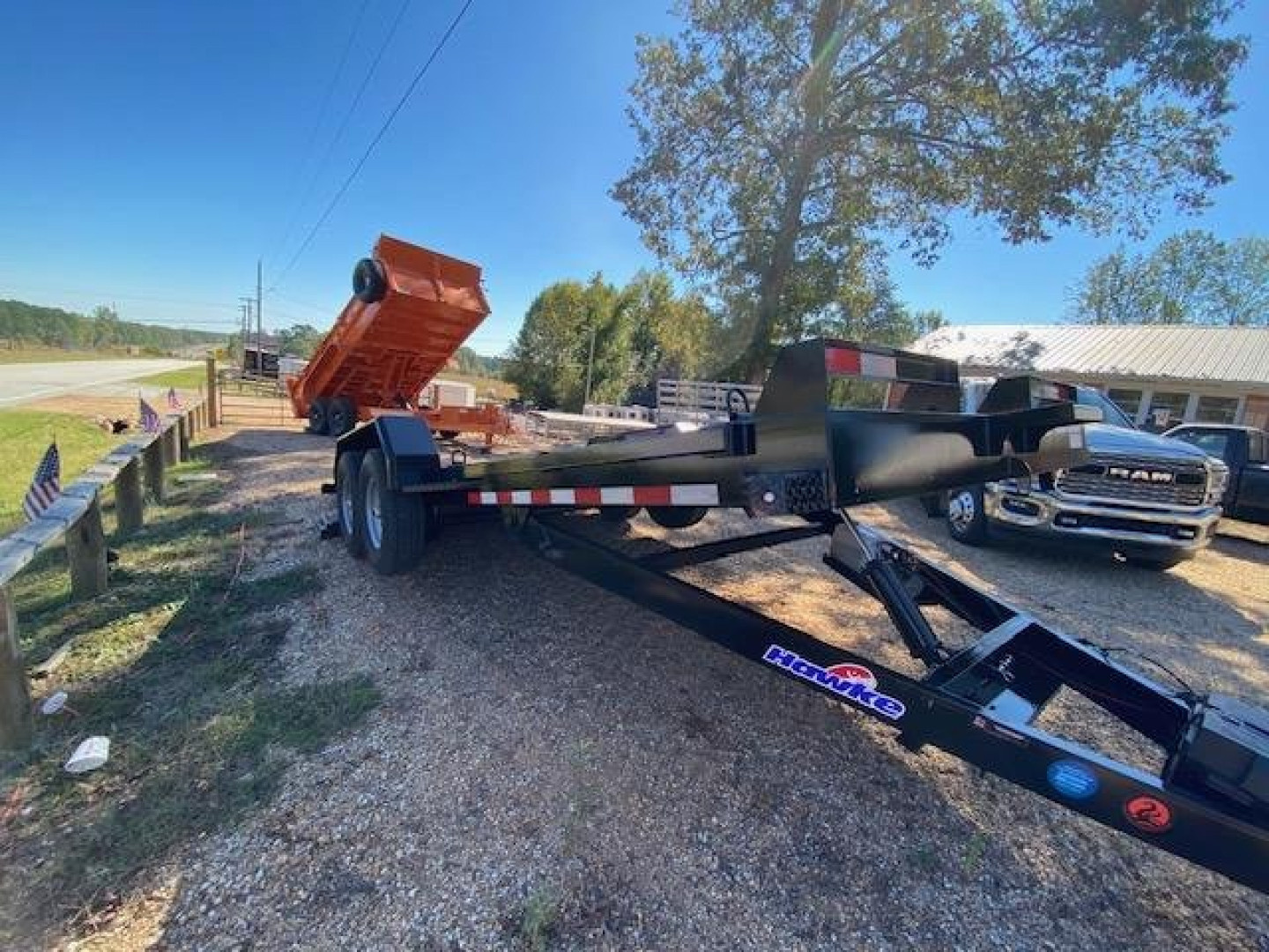 New 2027 Hawke Trailers 20' Power Tilt Equipment Trailer