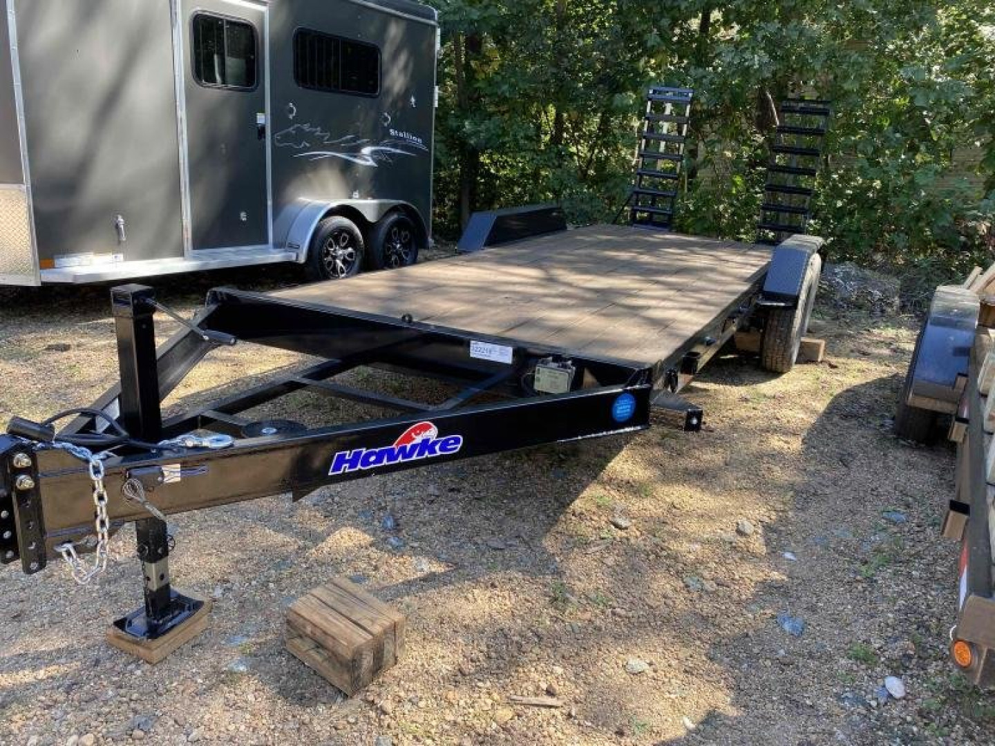 New 2025 Hawke Trailers 7x20 14k Equipment Trailer Open Equipment Trailer