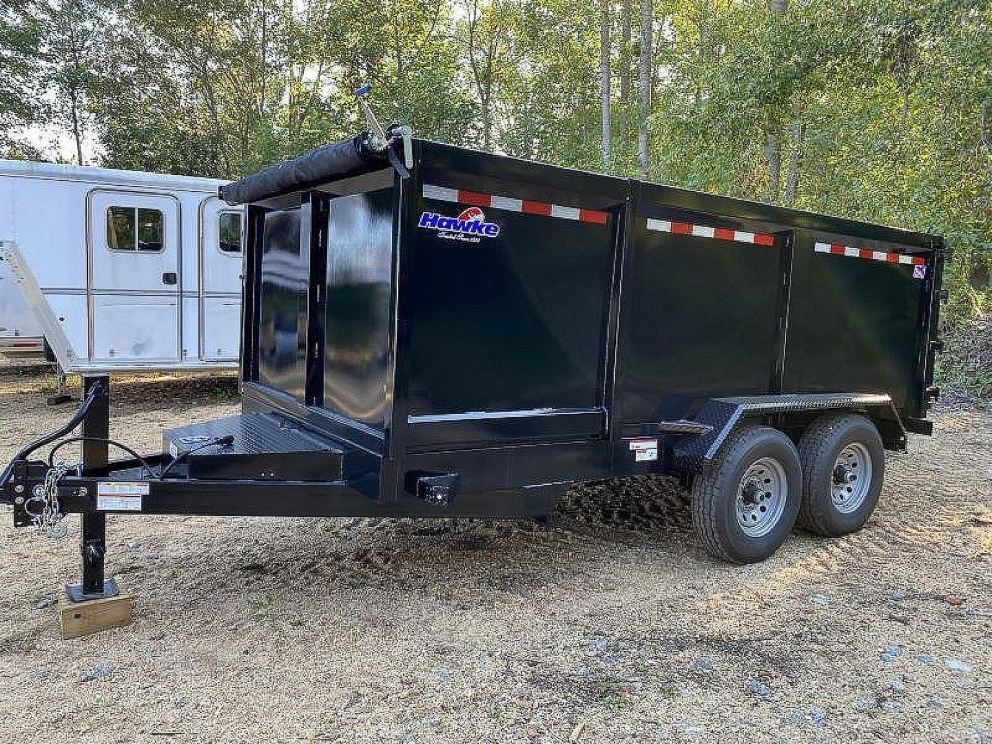 New 2027 Hawke Trailers 7X14 14K 4' Sides Dump Trailer