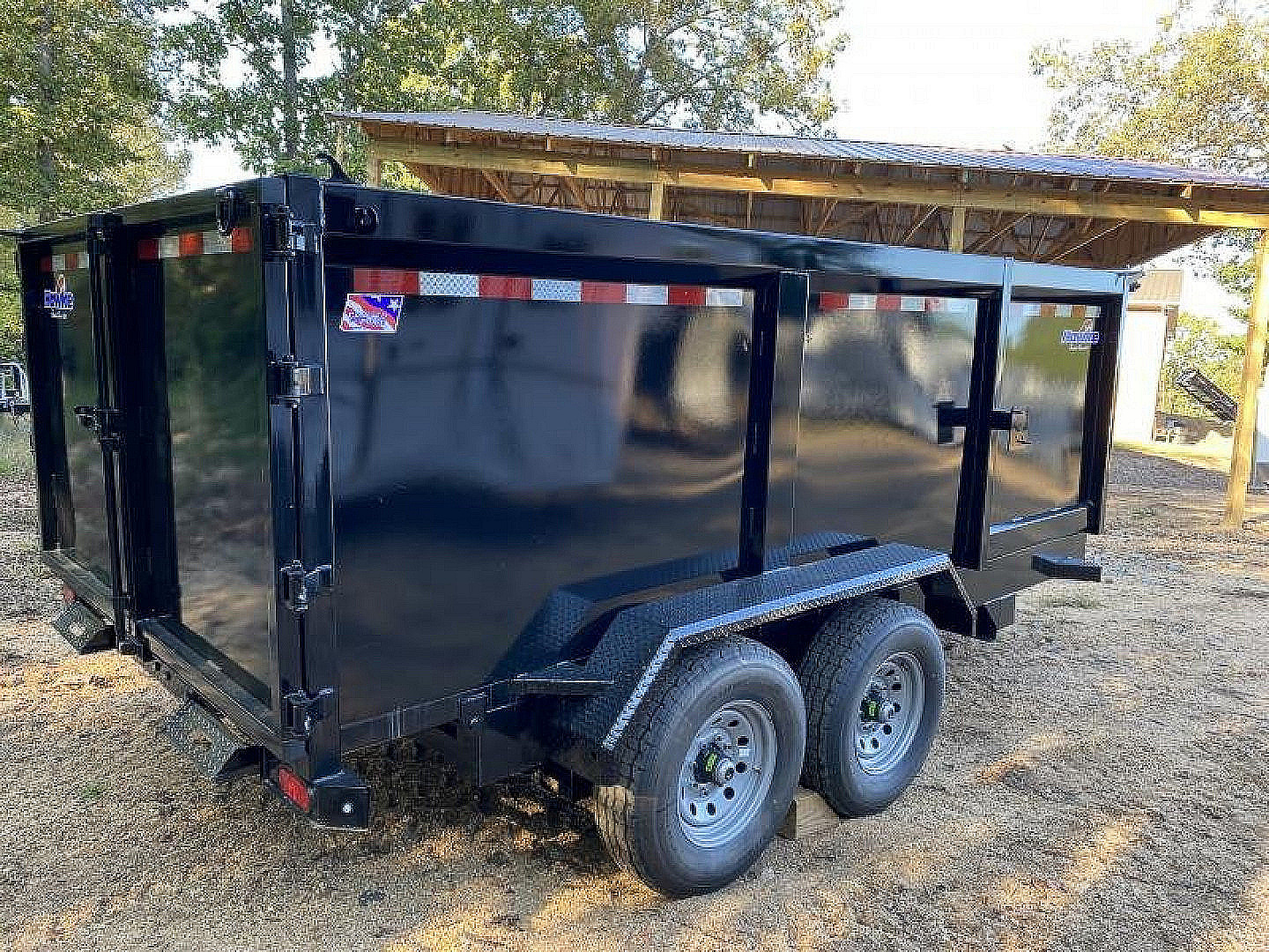New 2027 Hawke Trailers 7X14 14K 4' Sides Dump Trailer