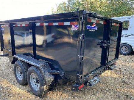 New 2027 Hawke Trailers 7X14 14K 4' Sides Dump Trailer