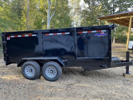 New 2027 Hawke Trailers 7X14 14K 4' Sides Dump Trailer
