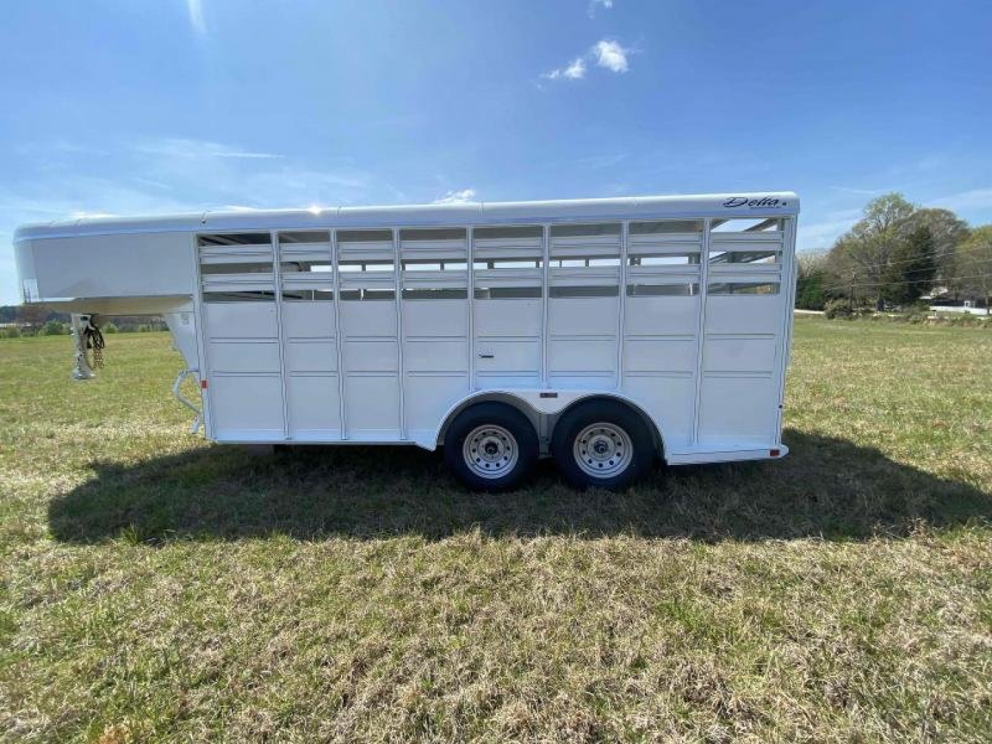 New 2027 Delta Mfg 500 Gooseneck Stock Trailer Horse Trailer