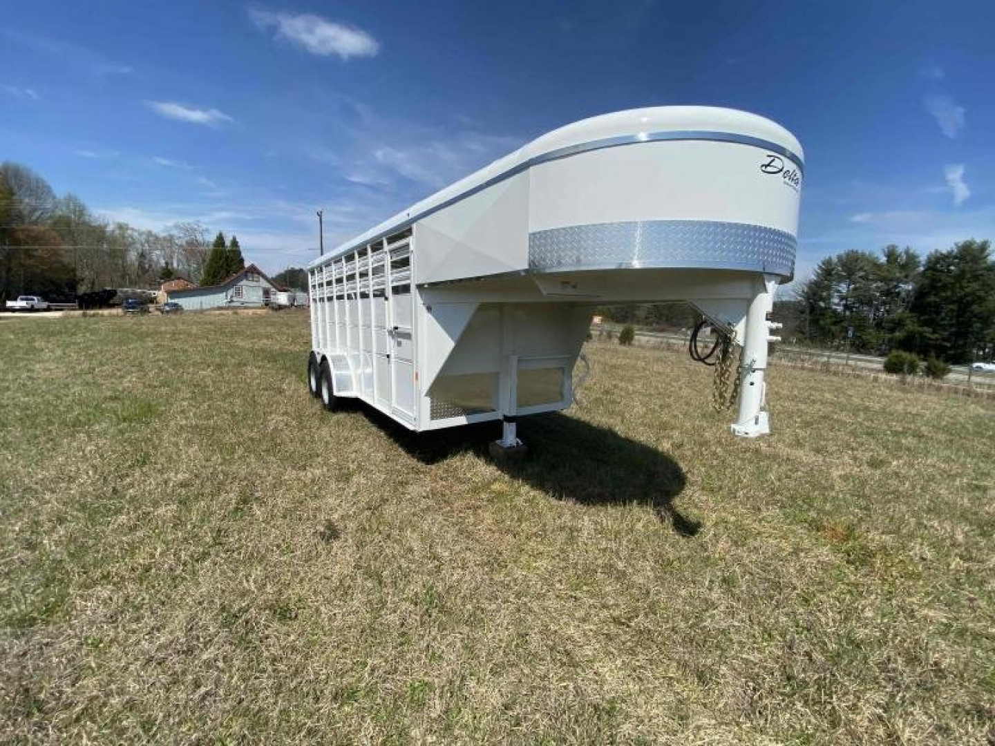 New 2027 Delta Mfg 500 Gooseneck Stock Trailer Horse Trailer