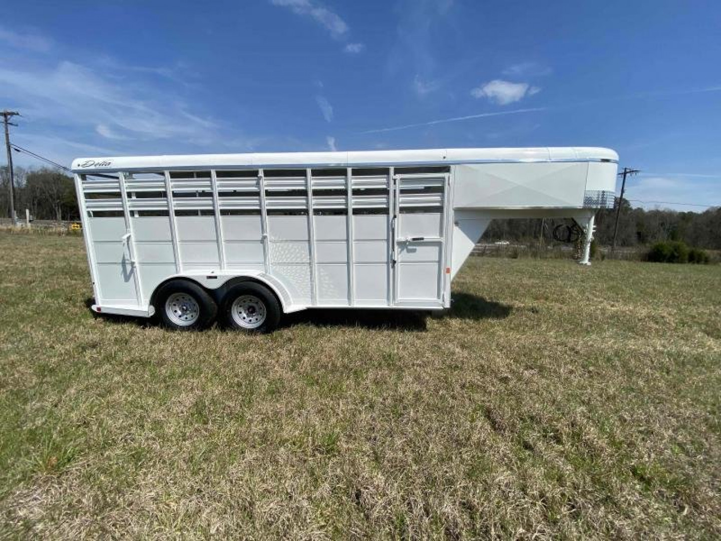 New 2027 Delta Mfg 500 Gooseneck Stock Trailer Horse Trailer