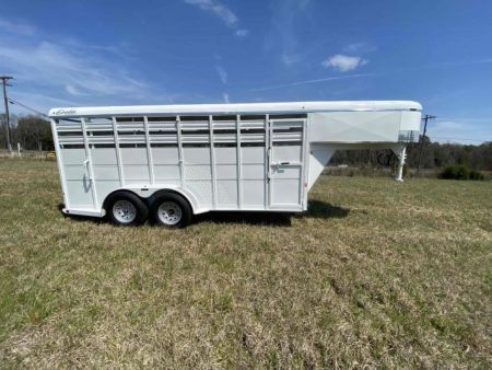 New 2027 Delta Mfg 500 Gooseneck Stock Trailer Horse Trailer