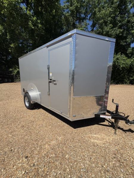 New 2027 Choice Cargo 6x12 Single Axle Enclosed Trailer w/Rear Ramp