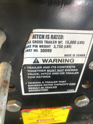 Used 2025 OTHER SLIDER FIFTH WHEEL Hitches