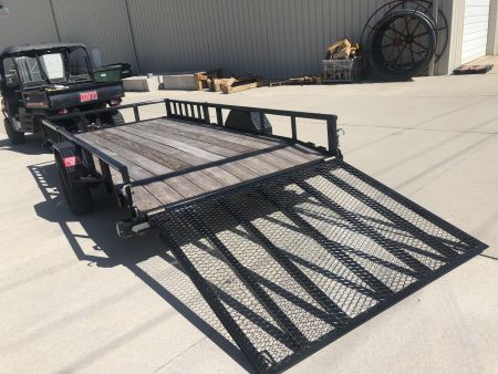 New 2024 ATV RAMP 77 x 14 PIPE TOP Utility Trailer