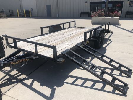 New 2024 ATV RAMP 77 x 14 PIPE TOP Utility Trailer