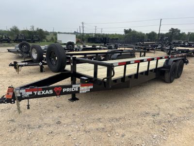 New 2026 Texas Pride Trailers EQ72016KBP Flatbed Trailer