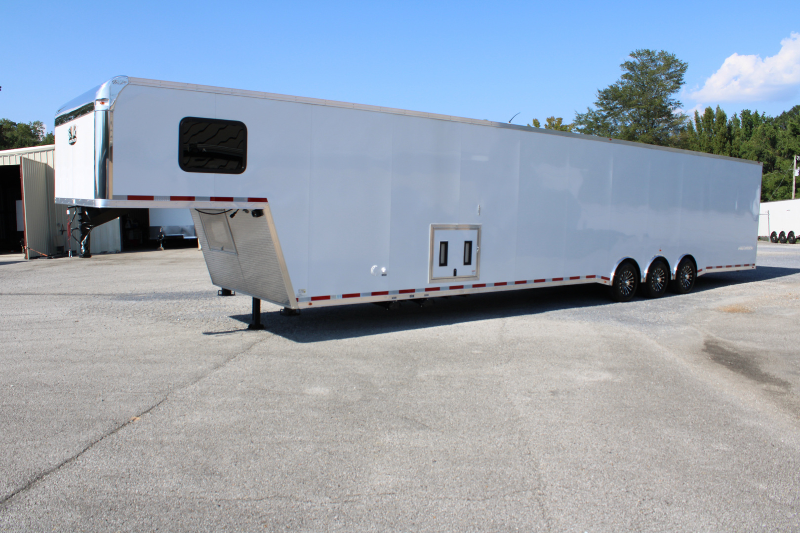 New 2025 Vintage Trailers 8.5x48 Race Trailer with Bathroom