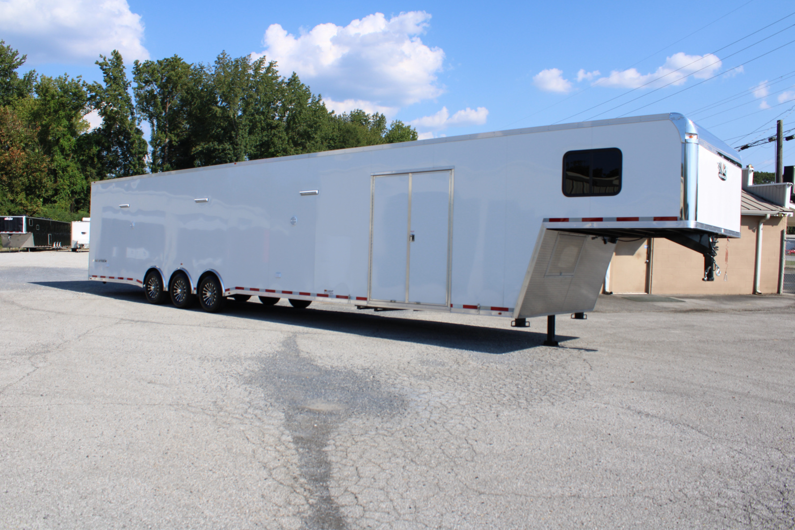 New 2025 Vintage Trailers 8.5x48 Race Trailer with Bathroom