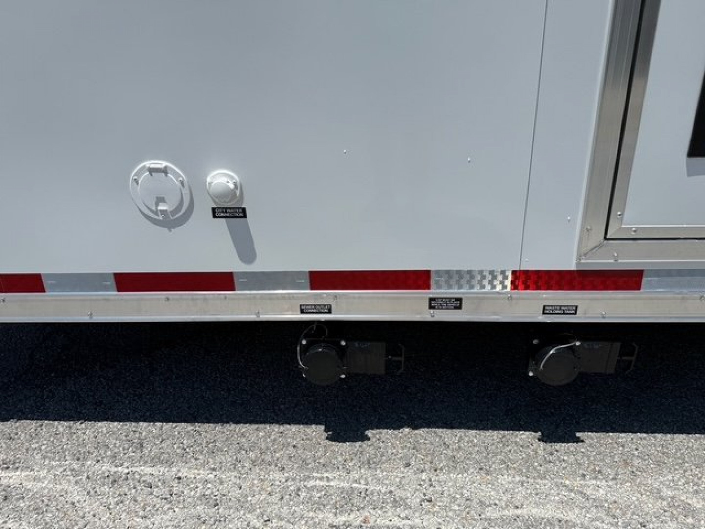 New 2025 Vintage Trailers 8.5x34 Race Trailer With Bathroom