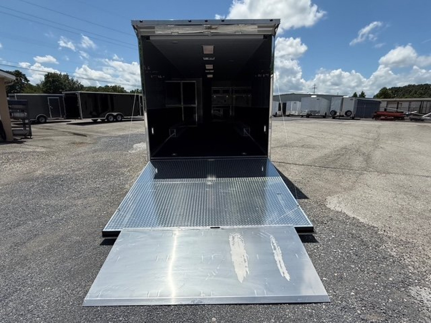 New 2025 Vintage Trailers 8.5x34 Race Trailer With Bathroom