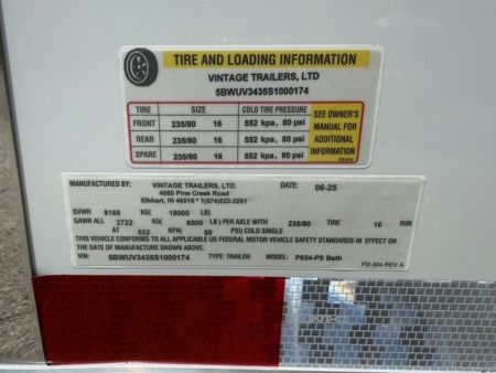 New 2025 Vintage Trailers 8.5x34 Race Trailer With Bathroom