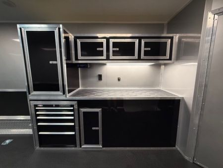 New 2025 Vintage Trailers 8.5x34 Race Trailer With Bathroom